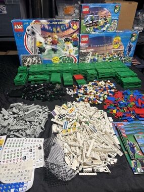 Vintage LEGO Sports Huge Lot Soccer Sets 91 Minifigures Massive Minifig Bundle